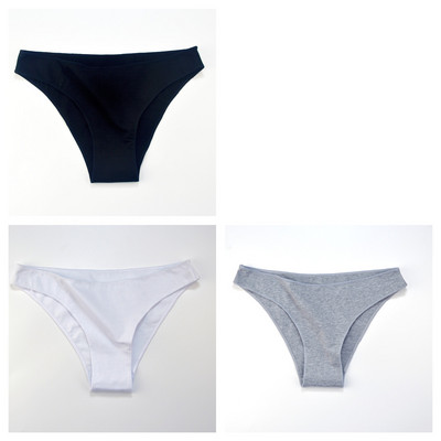 3 buc. Lenjerie de corp din bumbac M-XXL Chiloți fără sudură pentru femei Slip cu talie joasă pentru femei Chiloți confortabili de culoare solidă Lenjerie respirabilă