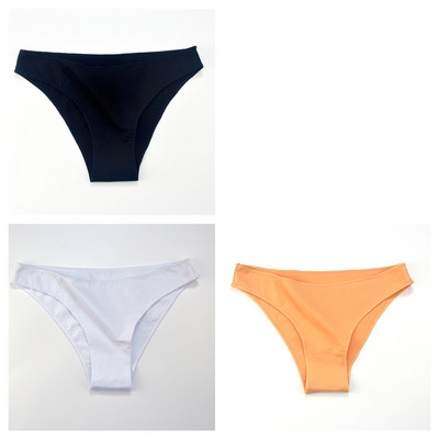 3 buc. Lenjerie de corp din bumbac M-XXL Chiloți fără sudură pentru femei Slip cu talie joasă pentru femei Chiloți confortabili de culoare solidă Lenjerie respirabilă