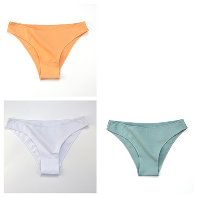 3 buc. Lenjerie de corp din bumbac M-XXL Chiloți fără sudură pentru femei Slip cu talie joasă pentru femei Chiloți confortabili de culoare solidă Lenjerie respirabilă