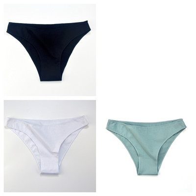 3 buc. Lenjerie de corp din bumbac M-XXL Chiloți fără sudură pentru femei Slip cu talie joasă pentru femei Chiloți confortabili de culoare solidă Lenjerie respirabilă