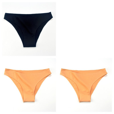 3 buc. Lenjerie de corp din bumbac M-XXL Chiloți fără sudură pentru femei Slip cu talie joasă pentru femei Chiloți confortabili de culoare solidă Lenjerie respirabilă