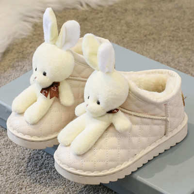 Kruleepo Dječje plišane plišane plišane kratke čizme za snijeg za djevojčice i dječake, jesen, zime, neklizajuće vodootporne ležerne čizme