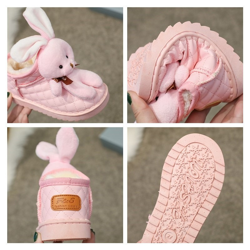 Kruleepo Dječje plišane plišane plišane kratke čizme za snijeg za djevojčice i dječake, jesen, zime, neklizajuće vodootporne ležerne čizme