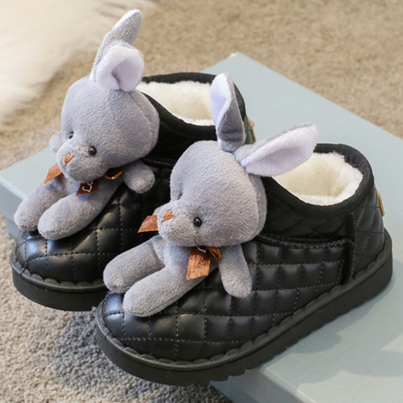 Kruleepo Dječje plišane plišane plišane kratke čizme za snijeg za djevojčice i dječake, jesen, zime, neklizajuće vodootporne ležerne čizme