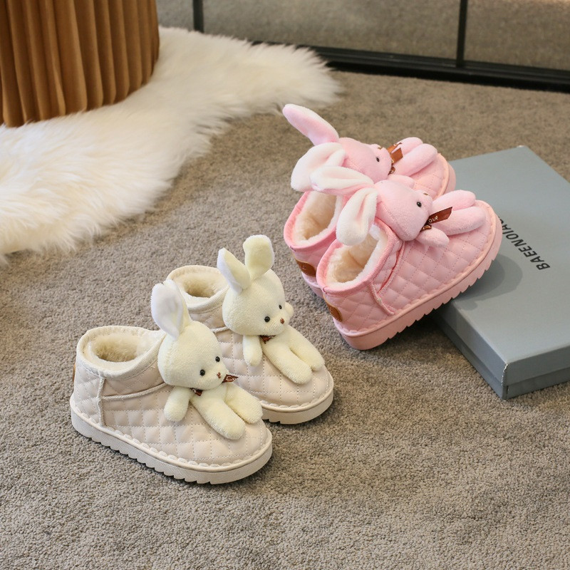 Kruleepo Dječje plišane plišane plišane kratke čizme za snijeg za djevojčice i dječake, jesen, zime, neklizajuće vodootporne ležerne čizme