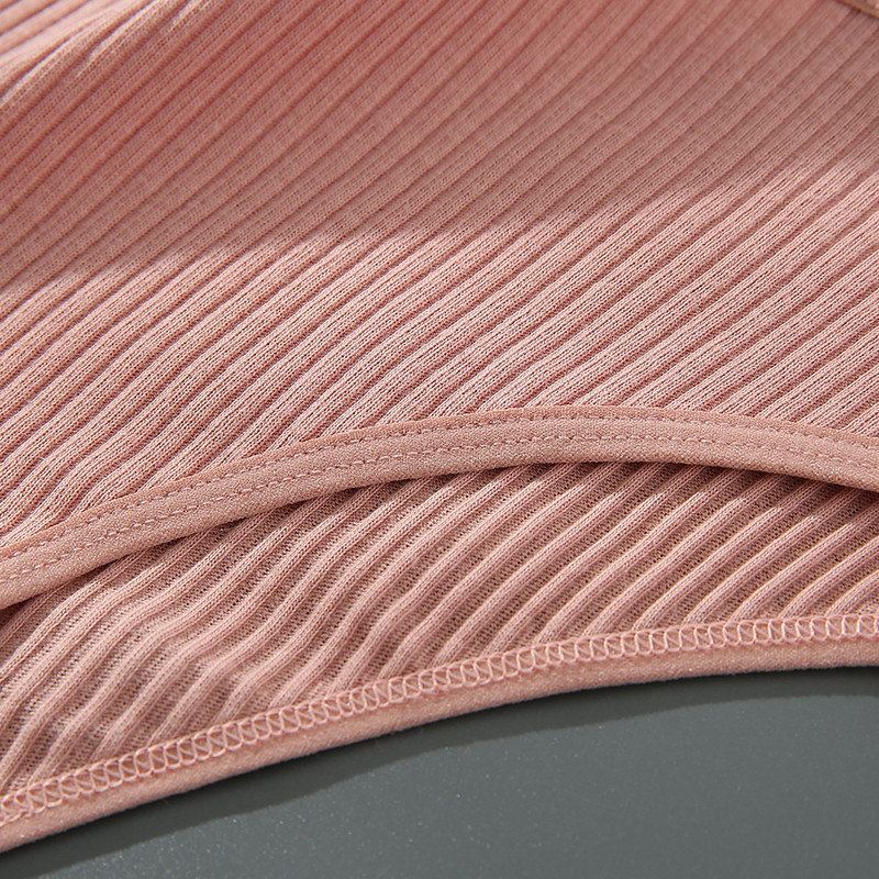 CINVIK 3 buc. Chiloți din bumbac pentru femei Chiloți moale pentru femei Chiloți solizi pentru fete Lenjerie sexy pentru femei Lenjerie intimă confortabilă