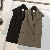 Modni prsluk Ženski prsluk Novo 2022. Ženski prsluk Široki Proljeće Jesen Jednostavni Ležerni sako bez rukava Prsluci Kaputi Ženska jakna