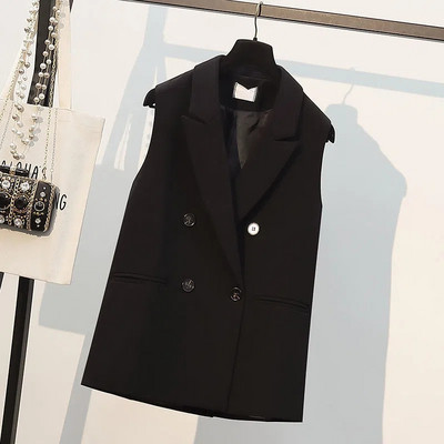 Modni prsluk Ženski prsluk Novo 2022. Ženski prsluk Široki Proljeće Jesen Jednostavni Ležerni sako bez rukava Prsluci Kaputi Ženska jakna