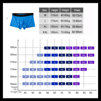 [Bloom the love] Ανδρικά εσώρουχα Solid Boxer Sexy Calzoncillos Slips Hombre Mens Boxers Cuecas Masculinas Ανδρικά εσώρουχα M-XXL WHBS02