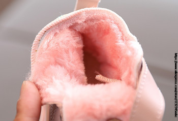 Παιδικά παπούτσια για νήπια Παιδικά μποτάκια χιονιού Μόδα Χειμερινές βελούδινες μπότες για κορίτσια Αγόρια Μποτάκια ροζ λευκό μαύρο