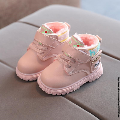 Copii Copii Pantofi Copii Cizme De Zapada Moda Iarna Cizme De Pluș Pentru Fete Băieți Botine Roz Alb Negru