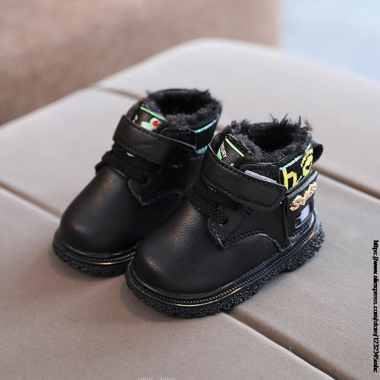Vaikiški batai mažiems vaikams Vaikiški sniego batai Madingi žieminiai pliušiniai batai mergaitėms berniukams Rožiniai baltai juodi