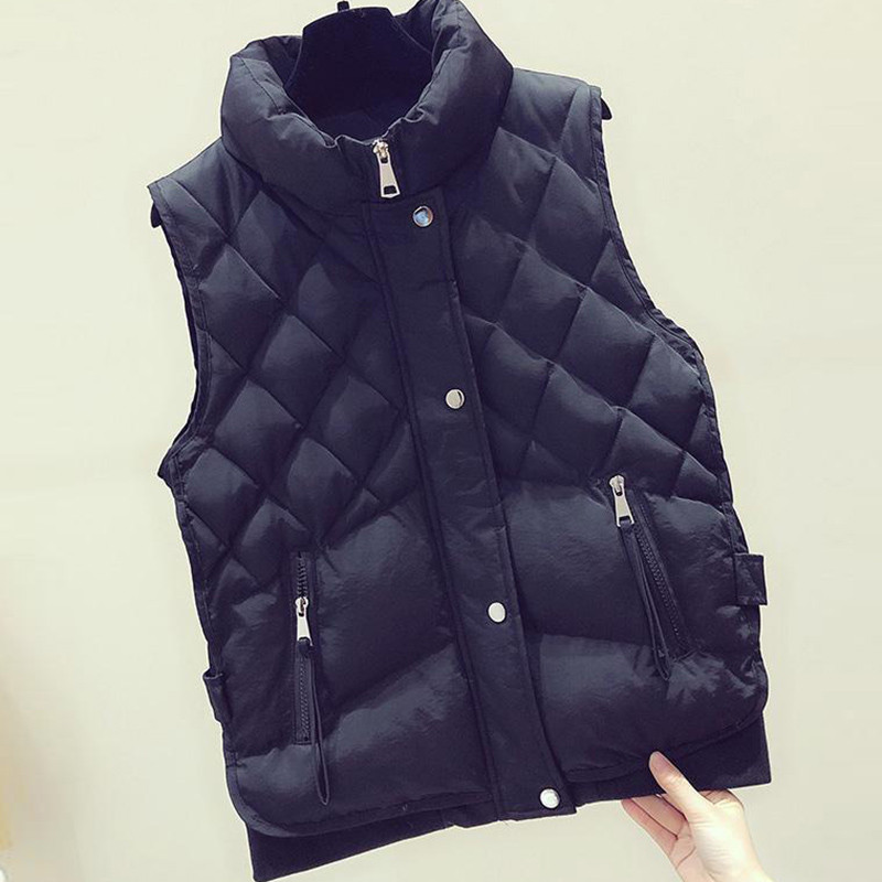 Diamond καρό γυναικεία ζακέτα βαμβακερά γιλέκα απλότητα Κομψή μόδα casual παχύ μπουφάν Χειμερινό γυναικείο κοντό αμάνικο παλτό