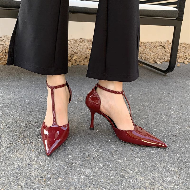 Primăvara toamnă pantofi cu pantofi pentru femei, pantofi cu vârf ascuțit, sandale elegante de damă, cu toc subțire, pantofi pentru femei