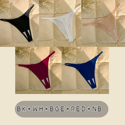 5 buc/lot Chiloți sport din mătase, fără cusături, lenjerie de corp, fără sudură, confort pentru femei Chiloți în formă de T sexy.