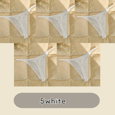 5 buc/lot Chiloți sport din mătase, fără cusături, lenjerie de corp, fără sudură, confort pentru femei Chiloți în formă de T sexy.