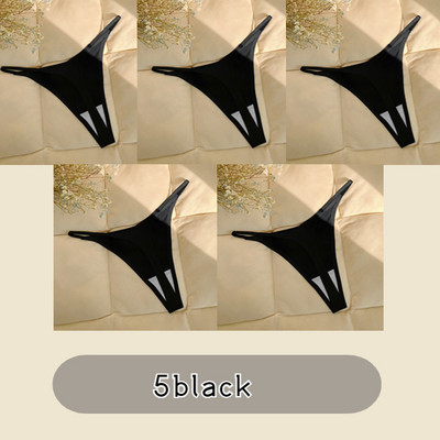 5 buc/lot Chiloți sport din mătase, fără cusături, lenjerie de corp, fără sudură, confort pentru femei Chiloți în formă de T sexy.