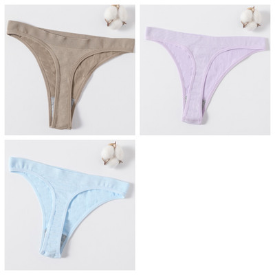 Besiūlės kelnaitės G-string Moteriškos Sexy Strings Aukštu juosmeniu Apatiniai Moteriški apatiniai Kelnaitės Sportinės Apatinės Merginos Kelnaitės Minkštas Sexy Apatinis trikotažas