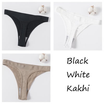 Besiūlės kelnaitės G-string Moteriškos Sexy Strings Aukštu juosmeniu Apatiniai Moteriški apatiniai Kelnaitės Sportinės Apatinės Merginos Kelnaitės Minkštas Sexy Apatinis trikotažas