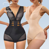 Flarixa Sexy Mesh Shapewear Ženski bodi Push Up grudnjak Redress Tank Top Waist Trainer Tummy Tuck BodyShaper Prozirno donje rublje