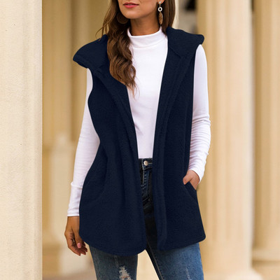 Módne temperamentné elegantné topy pre ženy, dievčenské bez rukávov, kapucňa, ležérne voľné vesty, dámske vesty, jar a jeseň 2022