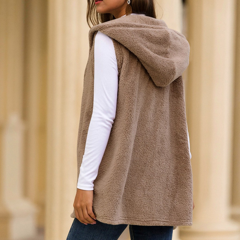 Módne temperamentné elegantné topy pre ženy, dievčenské bez rukávov, kapucňa, ležérne voľné vesty, dámske vesty, jar a jeseň 2022