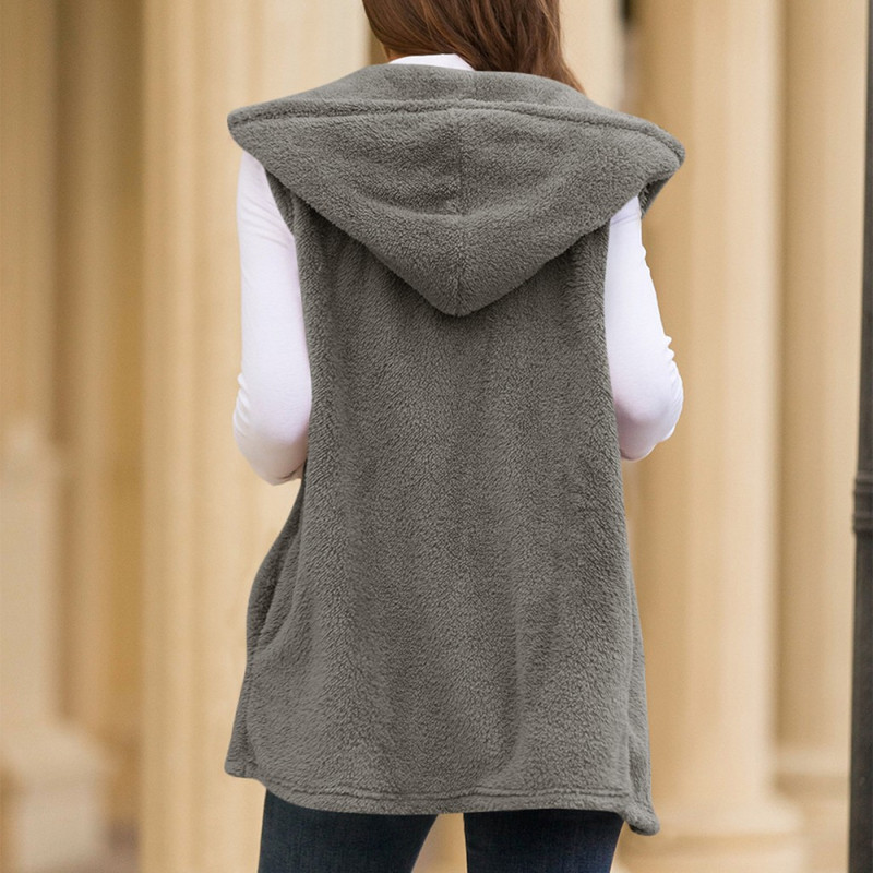 Módne temperamentné elegantné topy pre ženy, dievčenské bez rukávov, kapucňa, ležérne voľné vesty, dámske vesty, jar a jeseň 2022