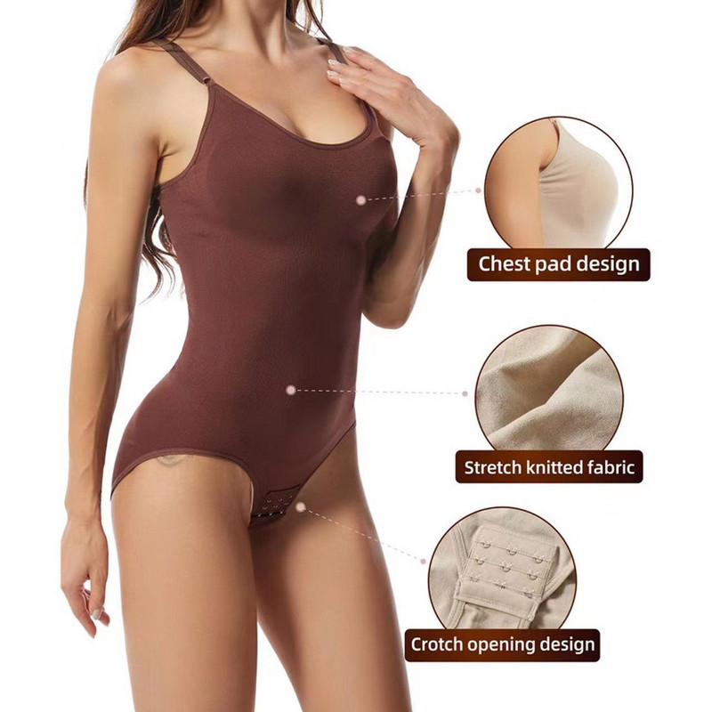 Moterų formuotojai Korsetas Bodysuit Formuojantis apatinis trikotažas ML XL Juoda Skin Tummy Control Butt Lifter Body Shaper Liekninamasis dirželis