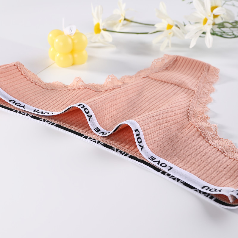 3Pcs/Lot Seksi pamučne tange Ženske čipkane gaćice niskog struka Letter donje rublje Ženske gaćice Lingere Gaćice Donje rublje Žensko donje rublje