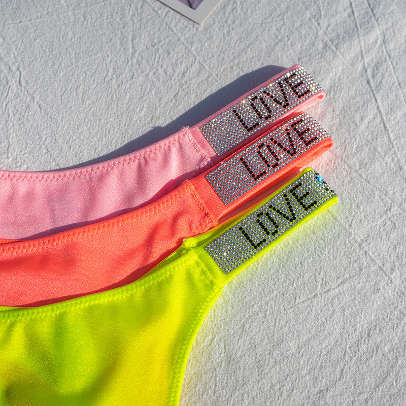 Seksi ženske tange sa užetom Žensko donje rublje Ženske gaćice s užetom donje rublje niskog rasta, neonske boje, prozračne, sjajne
