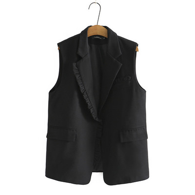 Vestă de costum de modă pentru femei, nou 2022, vestă pentru femei, largi, primăvară, toamnă, coreeană, fără mâneci, ocazional, blazer, veste, haine, jachetă pentru femei