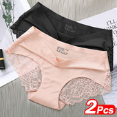 Slip pentru femei fără cusături Chiloți sexy din dantelă Lenjerie intima din mătase respirabilă Lenjerie sexy pentru femei Slip ultra subțiri pentru fete