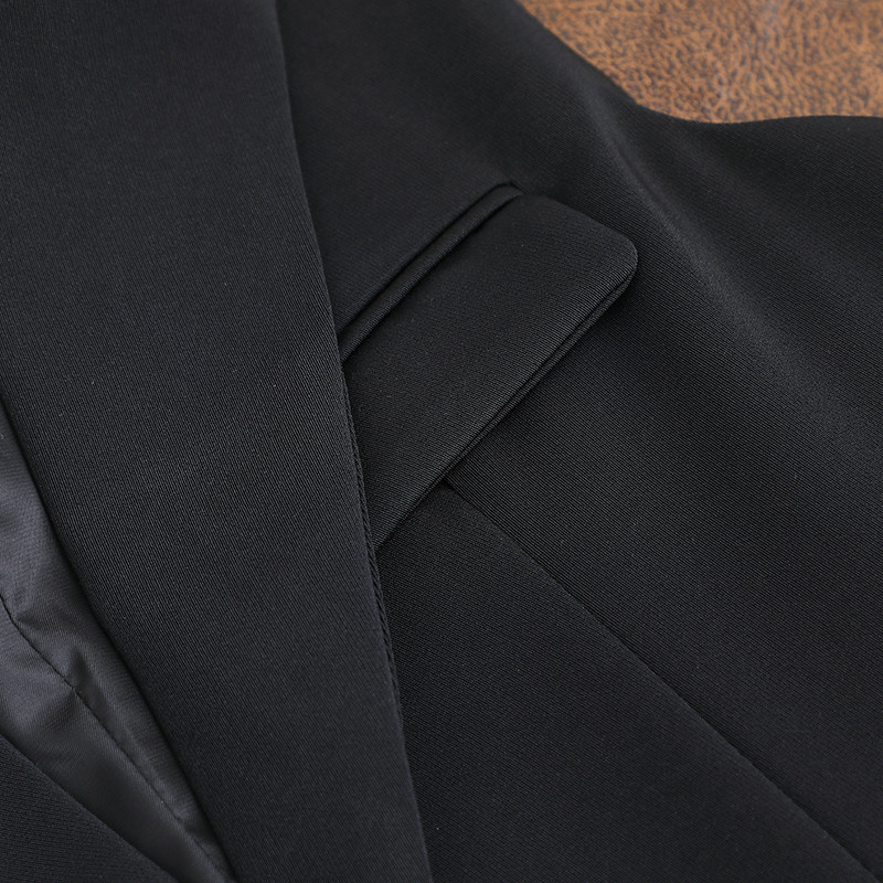 2102 kostiumas, liemenė, viršutinė vasarinė moteriška laisvalaikio mados rankovės striukės kišeninė plona korėjietiška elegantiška kieta biuro rūbai Nauja