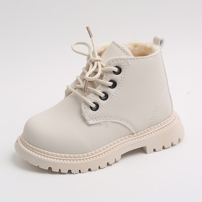 Toamnă Iarnă Bebeluș Copii Cizme scurte Super calduri Fete Baieți Pantofi Piele PU Copii Cizme Moda Copii Cizme Copii Pantofi de zăpadă