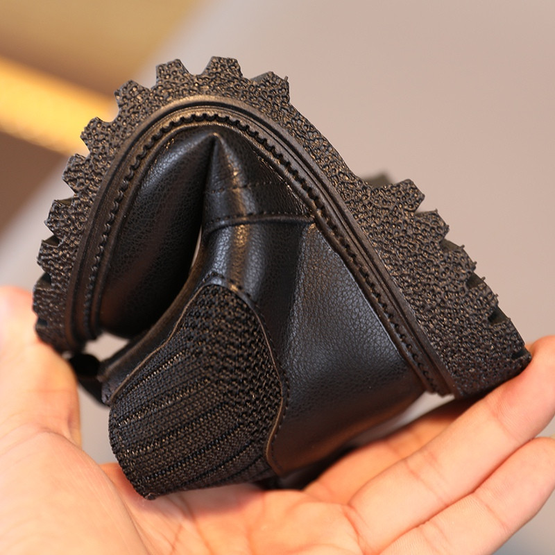 Toamnă Iarnă Bebeluș Copii Cizme scurte Super calduri Fete Baieți Pantofi Piele PU Copii Cizme Moda Copii Cizme Copii Pantofi de zăpadă