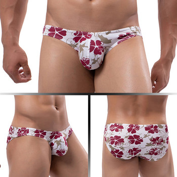 Секси бельо Мъжки гащи Cueca U Pouch Bikini Briefs Men Jockstrap Low Rise Ropa Interior Hombre Lingerie Printed Pants