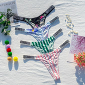 Σέξι γυναικεία στρινγκ ριγέ εσώρουχα από στρας Χαμηλή μέση G String χωρίς ραφή εσώρουχα γυμναστικής Secret T Back Thongs εσωρούχων Tanga