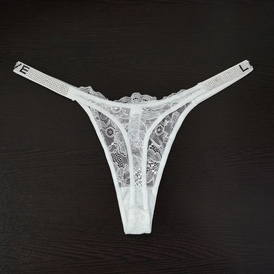Σέξι γυναικεία στρινγκ ριγέ εσώρουχα από στρας Χαμηλή μέση G String χωρίς ραφή εσώρουχα γυμναστικής Secret T Back Thongs εσωρούχων Tanga