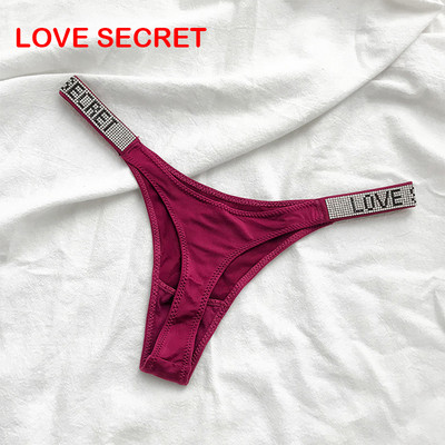 Σέξι γυναικεία στρινγκ ριγέ εσώρουχα από στρας Χαμηλή μέση G String χωρίς ραφή εσώρουχα γυμναστικής Secret T Back Thongs εσωρούχων Tanga