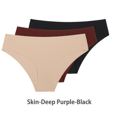 Komplet od 3 komada bešavnih gaćica za žene, prozračne, seksi donje rublje, pune svilene gaćice, nevidljive bešavne gaćice za žene