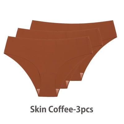 Komplet od 3 komada bešavnih gaćica za žene, prozračne, seksi donje rublje, pune svilene gaćice, nevidljive bešavne gaćice za žene