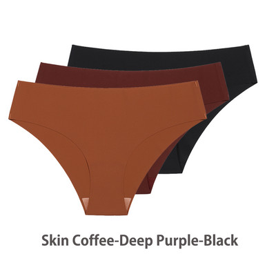 Komplet od 3 komada bešavnih gaćica za žene, prozračne, seksi donje rublje, pune svilene gaćice, nevidljive bešavne gaćice za žene