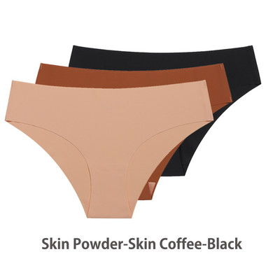 Komplet od 3 komada bešavnih gaćica za žene, prozračne, seksi donje rublje, pune svilene gaćice, nevidljive bešavne gaćice za žene