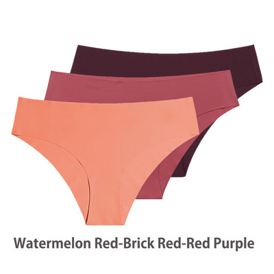 Komplet od 3 komada bešavnih gaćica za žene, prozračne, seksi donje rublje, pune svilene gaćice, nevidljive bešavne gaćice za žene