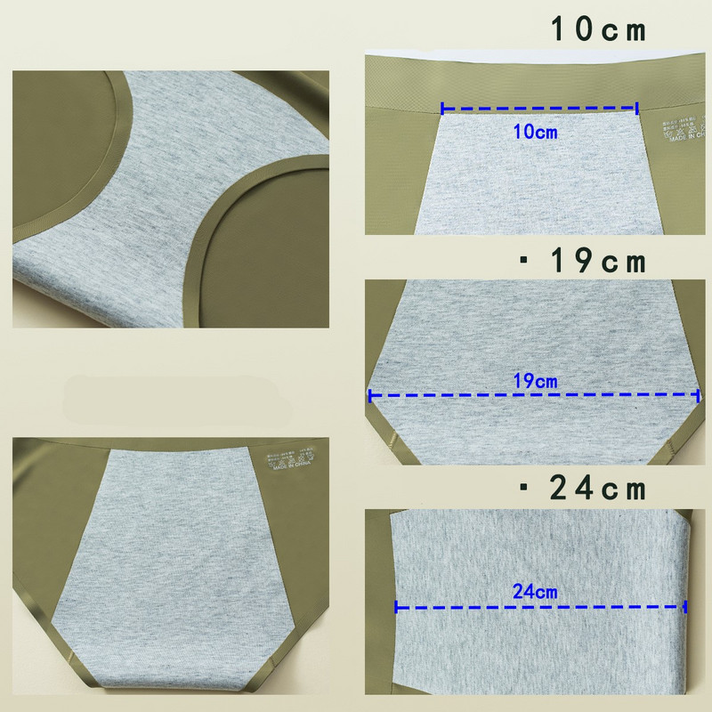 Spate de dimensiuni mari, rezistente la scurgeri, pentru chiloți de damă, perioada menstruală, lenjerie de corp cu trei straturi, fără scurgeri, laterale