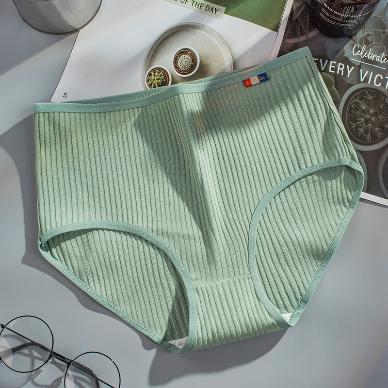 2023 L-XXXl Bavlnené nohavičky pre ženy, spodná bielizeň, plus veľkosť, jednofarebné nohavičky s vysokým pásom, bezšvové spodné prádlo