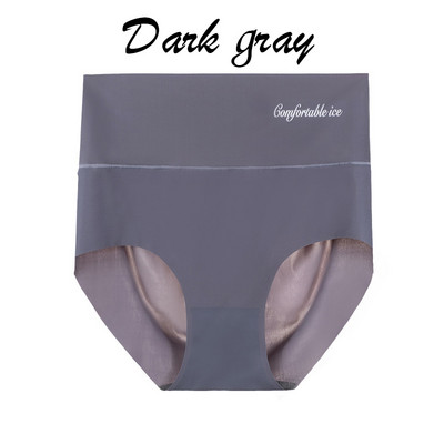 Chiloți sexy pentru femei Lenjerie de corp cu talie înaltă Lenjerie Slip din mătase de gheață Pantaloni fără sudură Chiloți pentru fete Lenjerie de corp pentru slăbire