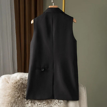 Γιλέκο κοστούμι Γυναικείο άνοιξη φθινόπωρο 2023 Νέα κορεατική μόδα αμάνικα casual blazers γιλέκο Γυναικεία μπουφάν πανωφόρια