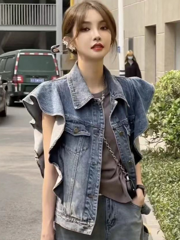 Ženski prsluci u korejskom stilu, jednobojni, opušteni, za slobodno vrijeme, jednostavni, udobni, prozračni, trendi, sveobuhvatni studentski dizajn, klasičan, novi ljetni