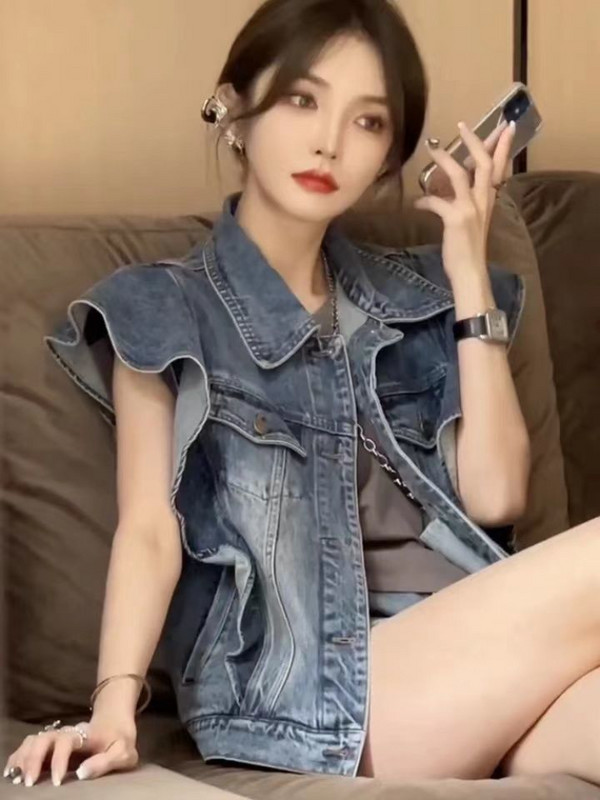 Ženski prsluci u korejskom stilu, jednobojni, opušteni, za slobodno vrijeme, jednostavni, udobni, prozračni, trendi, sveobuhvatni studentski dizajn, klasičan, novi ljetni